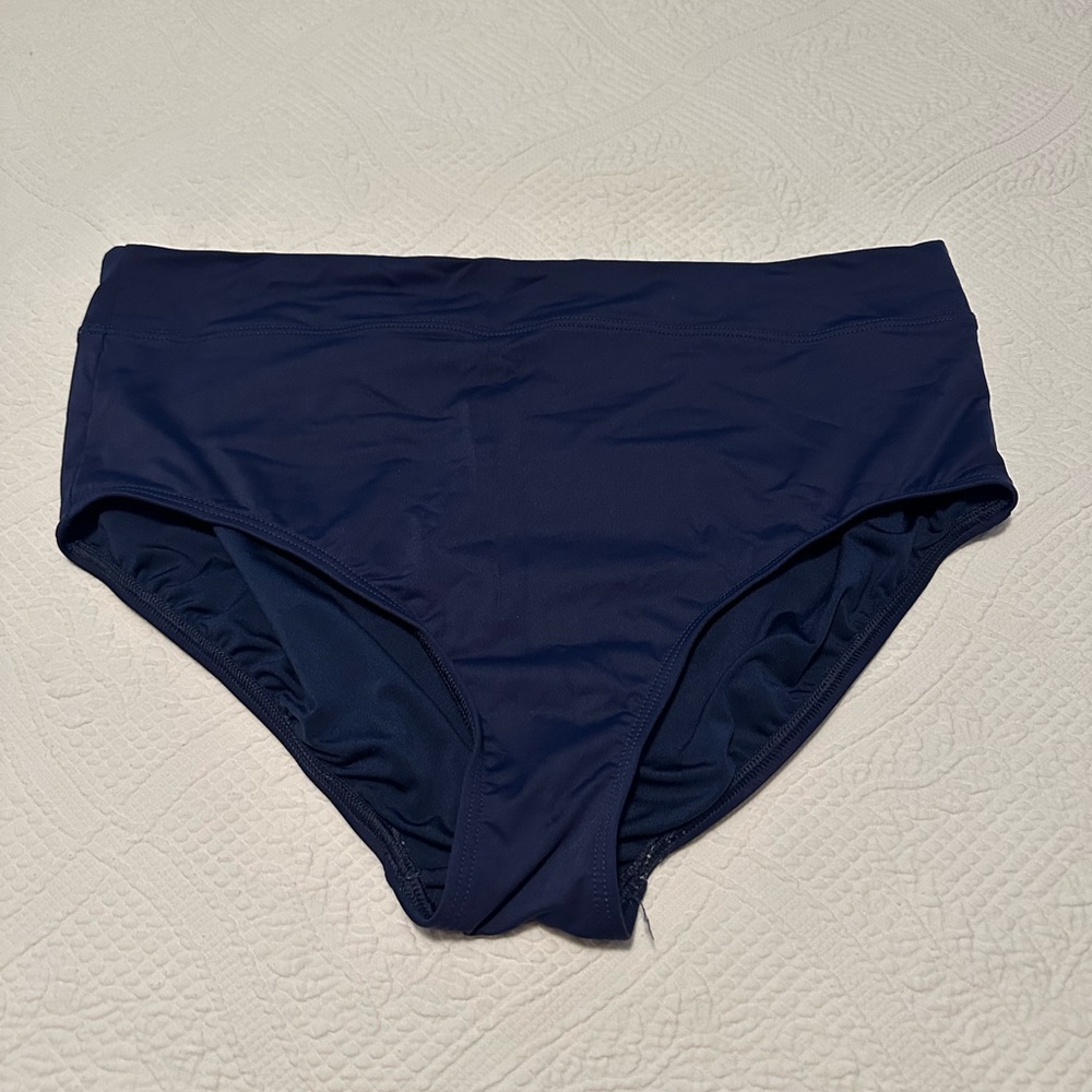 Lands' End Women's Swim Bottom - Navy Blue 16